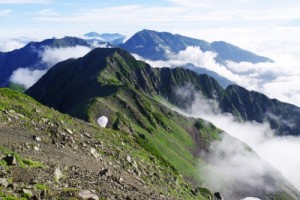 【登山】聖岳・赤石岳を3泊4日(テント泊)でピストン縦走【南アルプス】